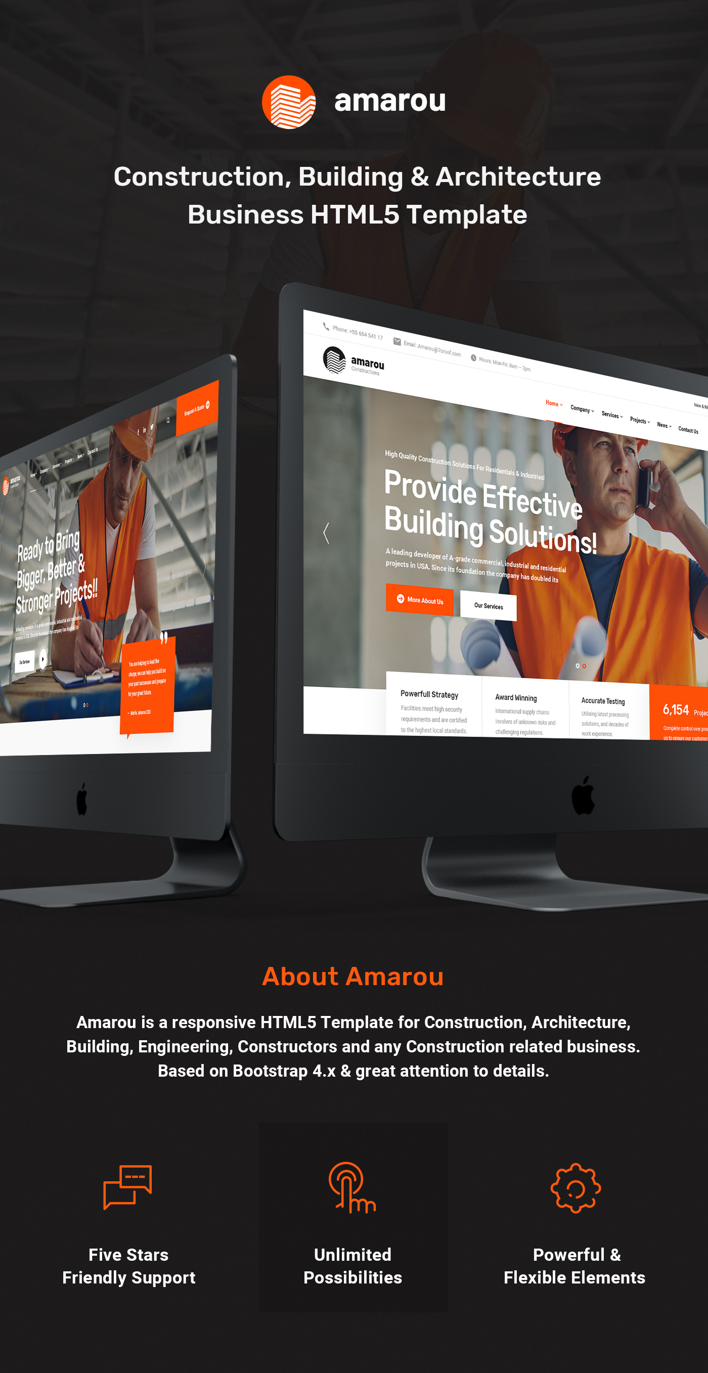 Amarou - Construction and Building HTML5 Template - 5