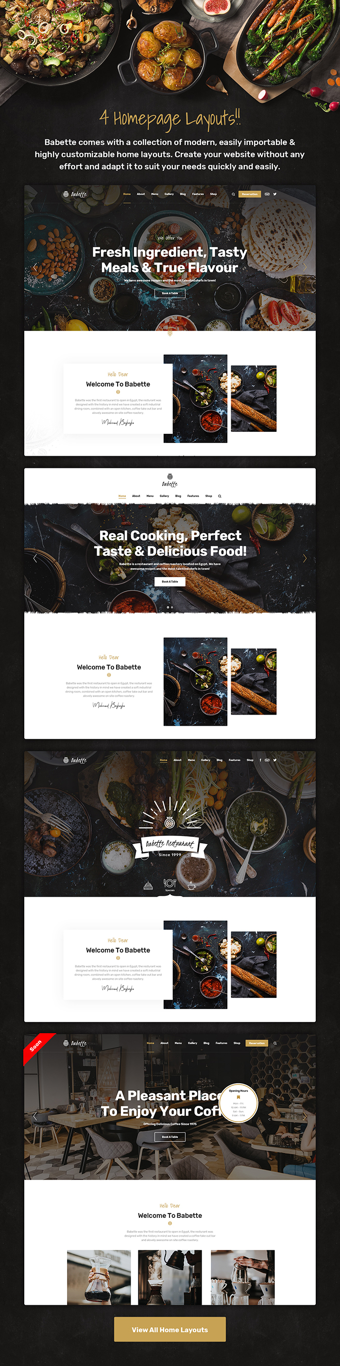 Babette - Restaurant & Cafe WordPress Theme - 5