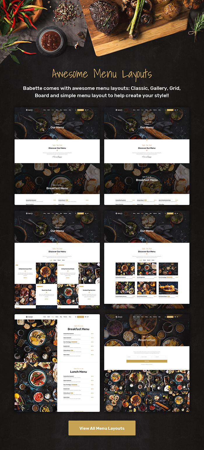 Babette - Restaurant & Cafe WordPress Theme - 6