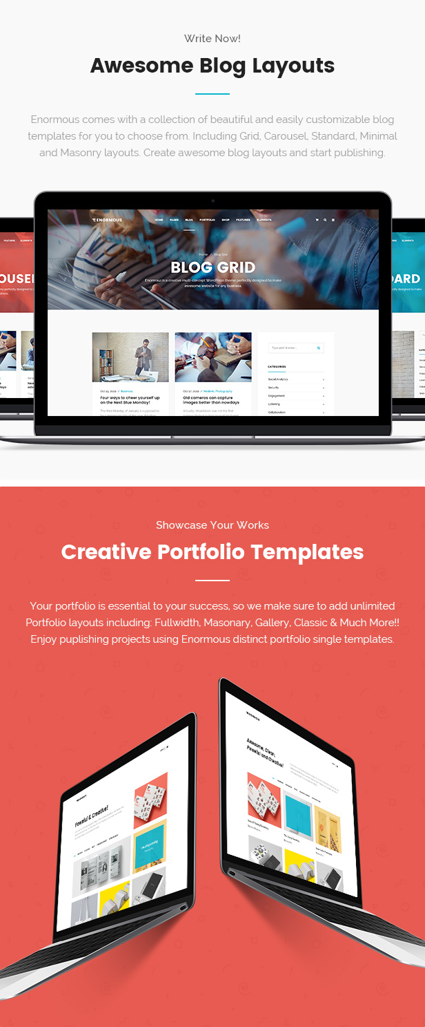 Enormous - Responsive Multi-Purpose WordPress Theme - 8