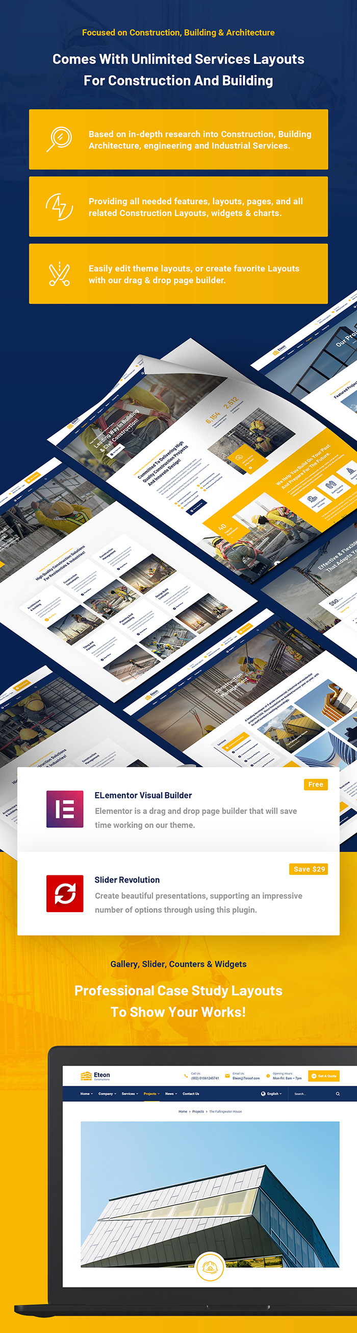 Eteon - Construction And Building WordPress Theme - 6