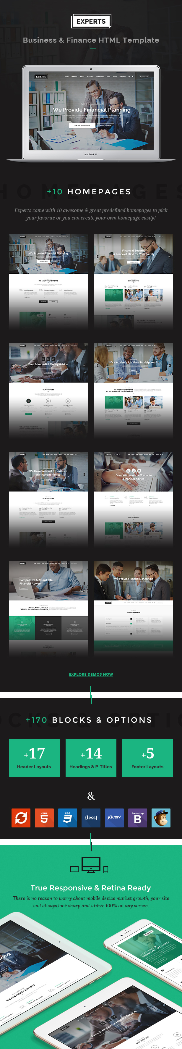 Financial Consulting Broker Business Responsive HTML Template