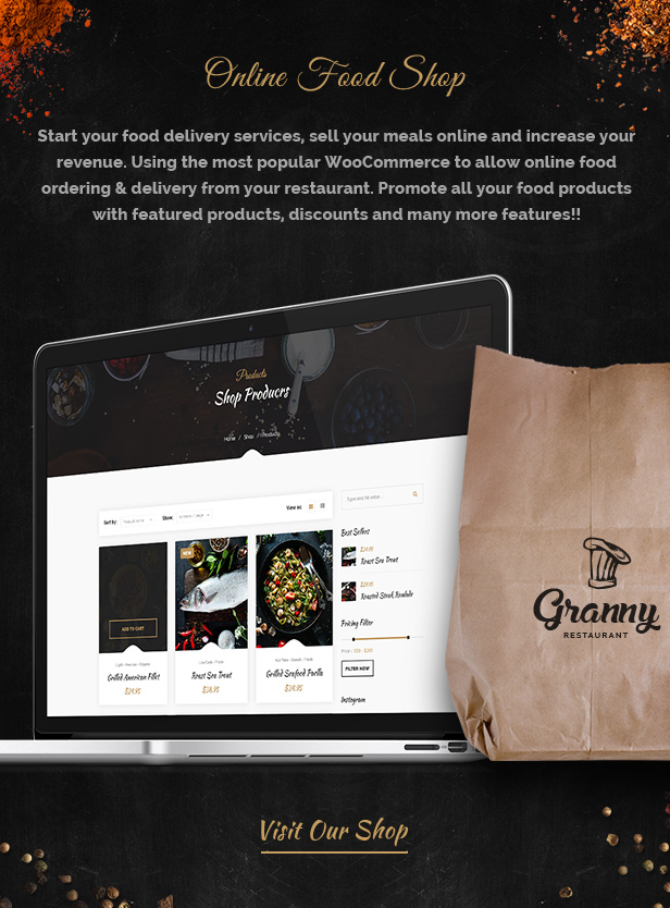 Granny - Elegant Restaurant & Cafe WordPress Theme - 7
