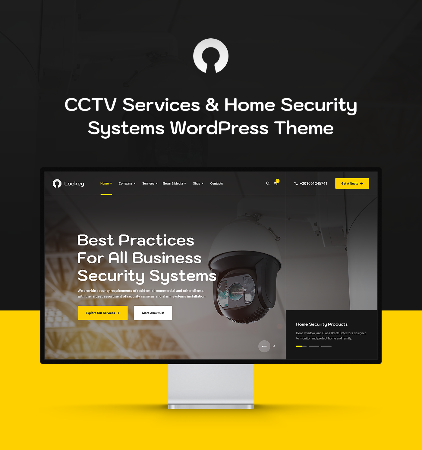 Lockey - CCTV and Security Systems WordPress Theme - 4