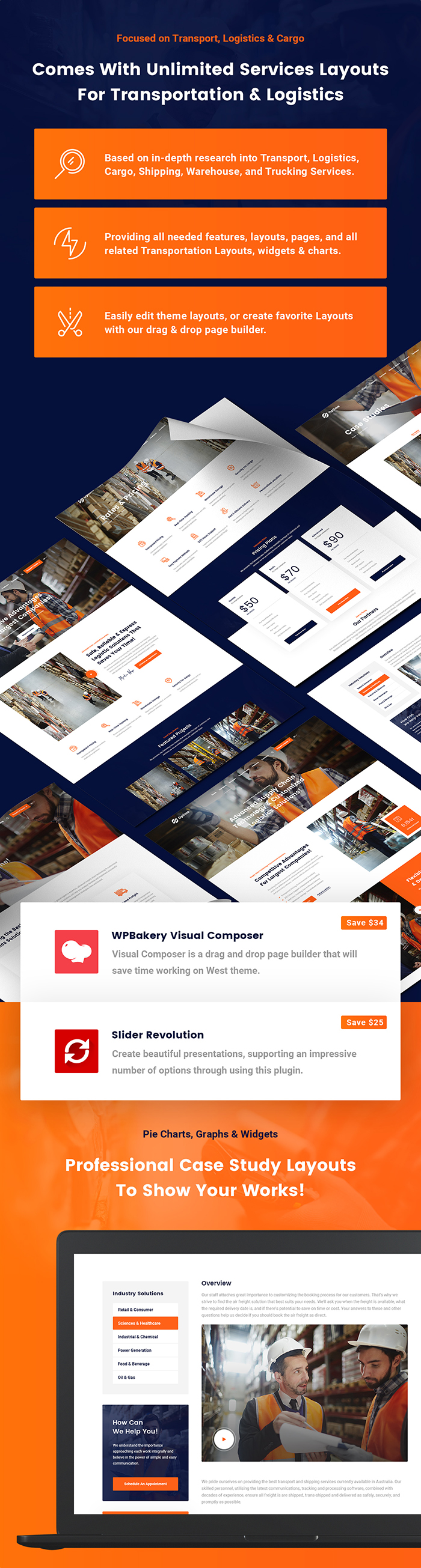 Optime - Logistics & Transportation WordPress Theme - 6