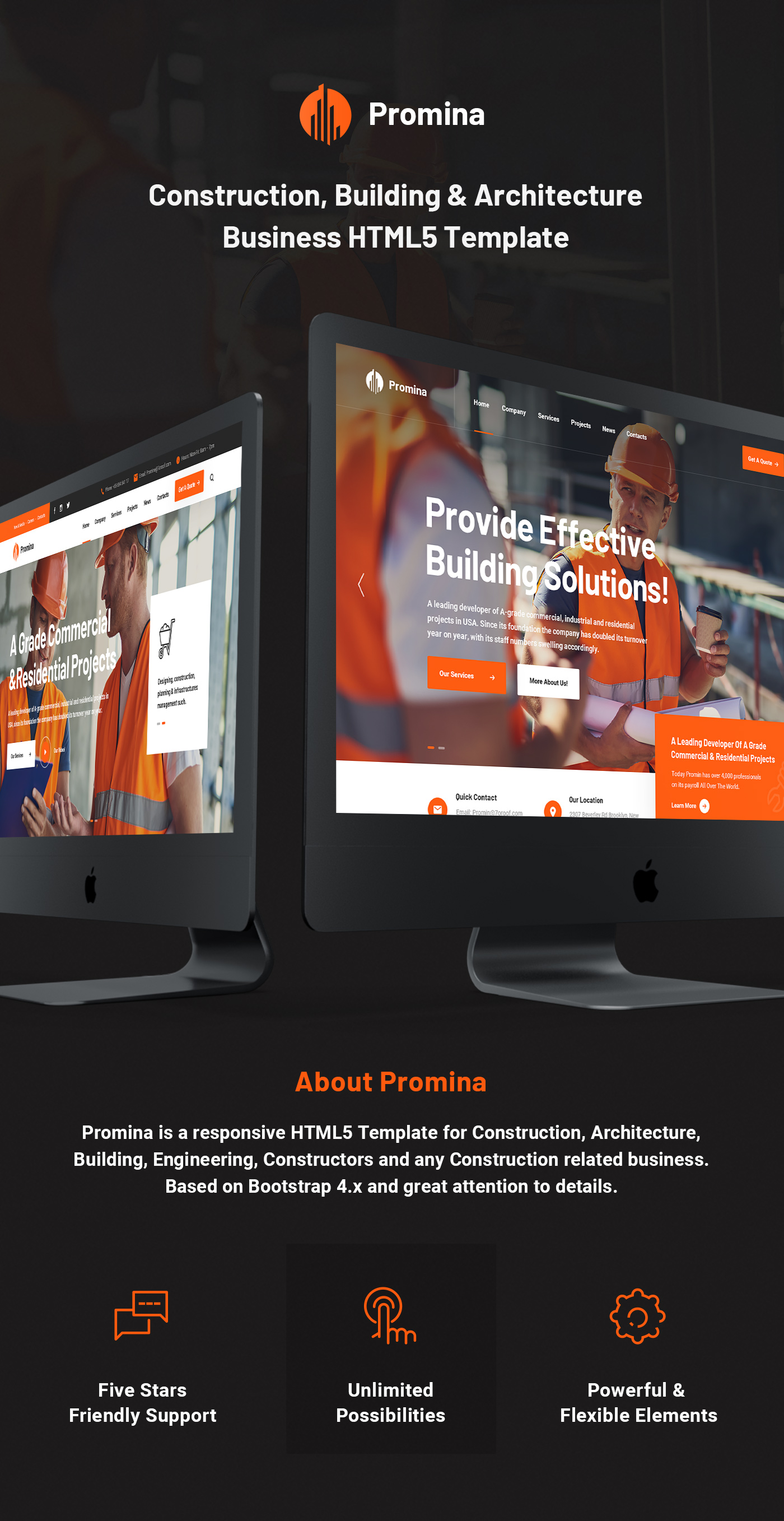 Promina - Construction and Building HTML5 Template - 5
