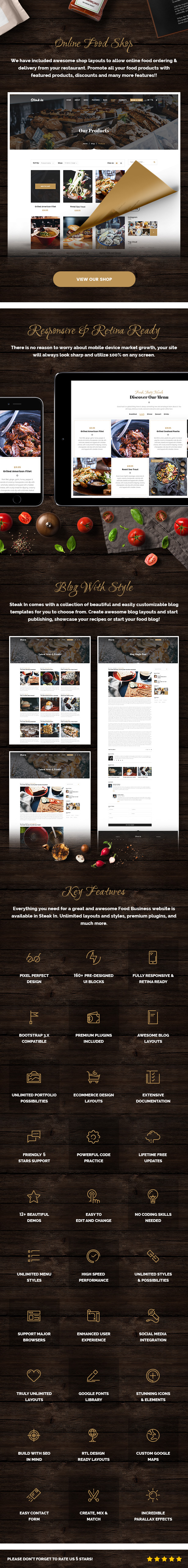 Steak In - Restaurant & Cafe HTML5 Template - 3
