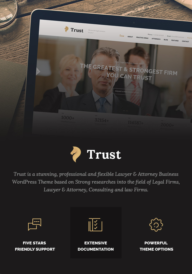 Trust Business - Lawyer and Attorney WordPress Theme - 4