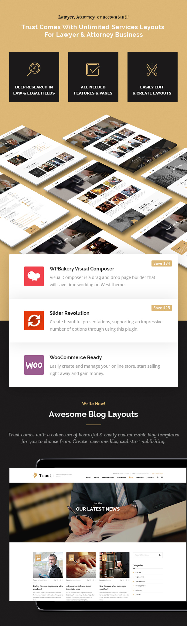 Trust Business - Lawyer and Attorney WordPress Theme - 6