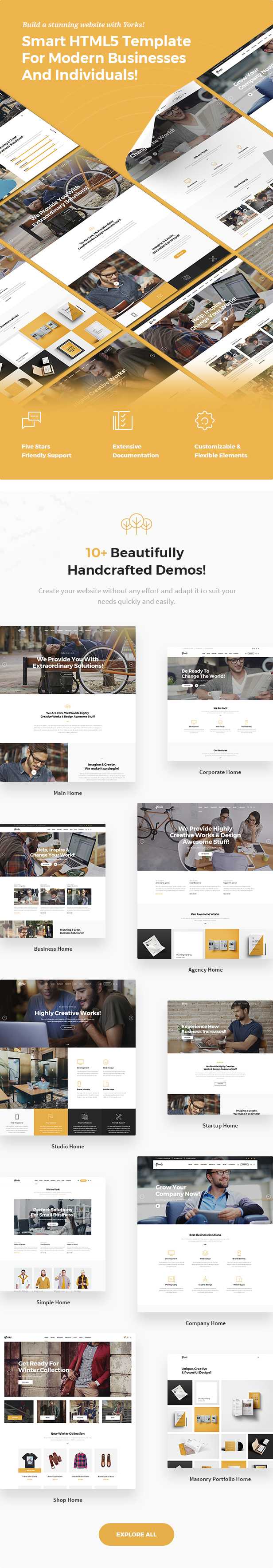 Yorks - Modern HTML5 Template For Businesses & Individuals - 5