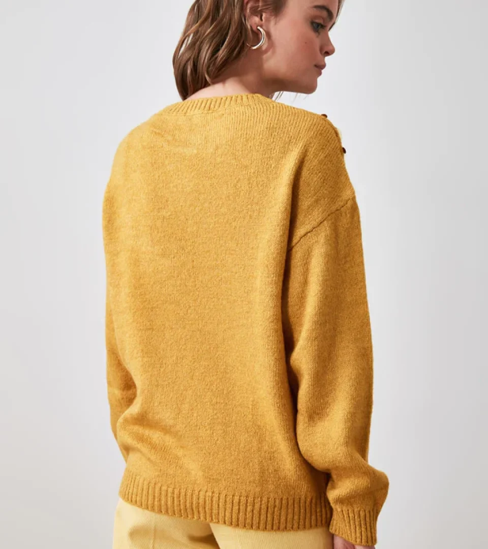 Yellow Knitwear Sweater7