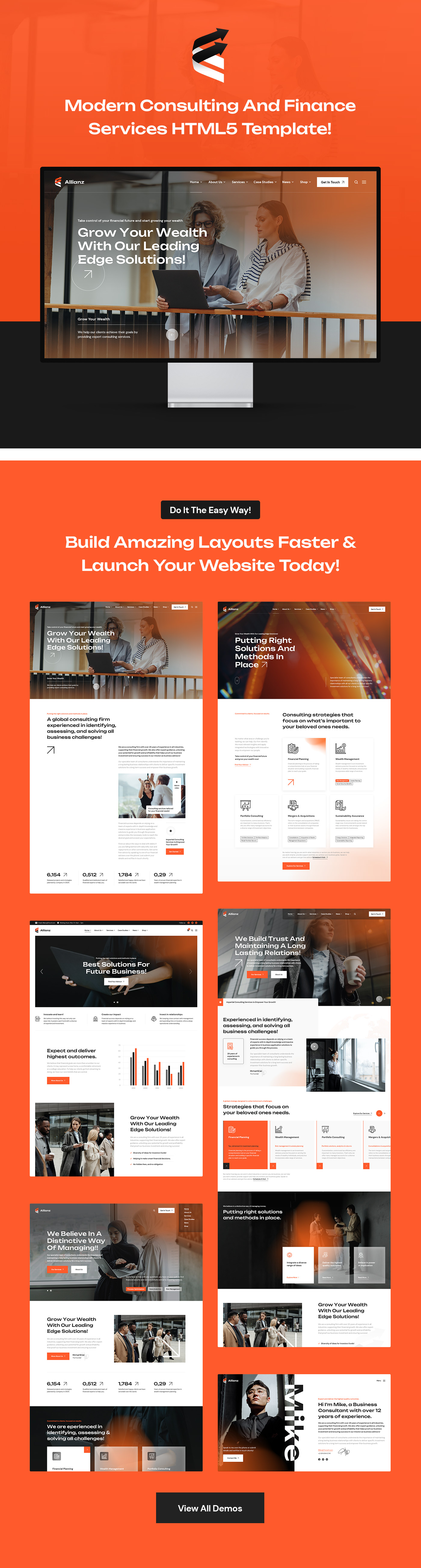 Allianz - Modern Consulting & Finance HTML5 Template - 5