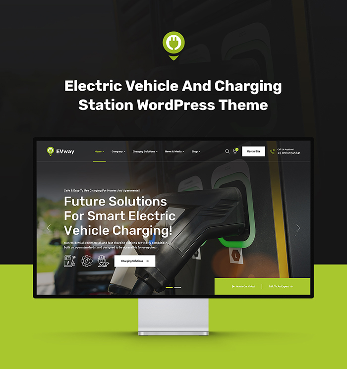 EVway – Electric Vehicle & Charging Station WordPress Theme