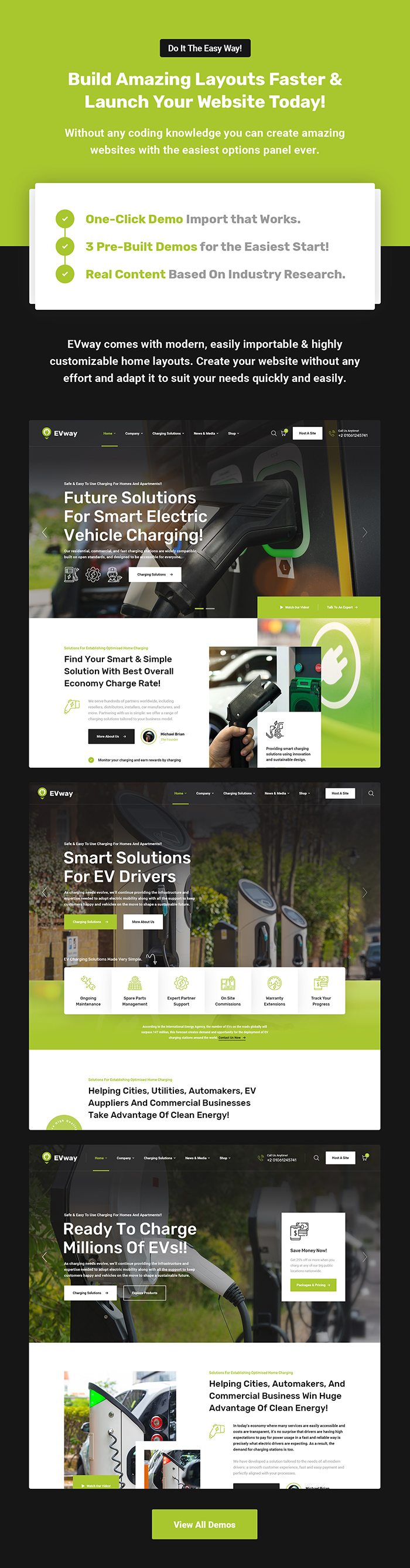 EVway – Electric Vehicle & Charging Station WordPress Theme