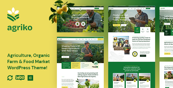 Agriko – Agriculture & Organic Farm WordPress Theme
