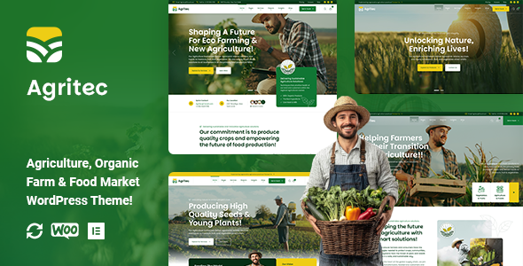 Agritec – Agriculture & Organic Farm WordPress Theme